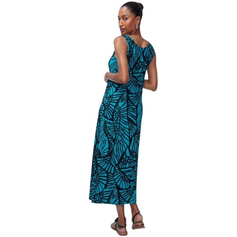 Chico's Travelers Petite Sleeveless Maxi Dress, Size 3 P (US XLP), Green, NWT - Picture 5 of 9